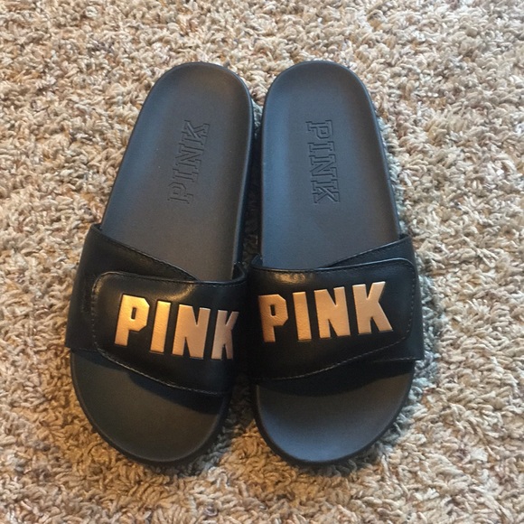 pink sparkly sliders